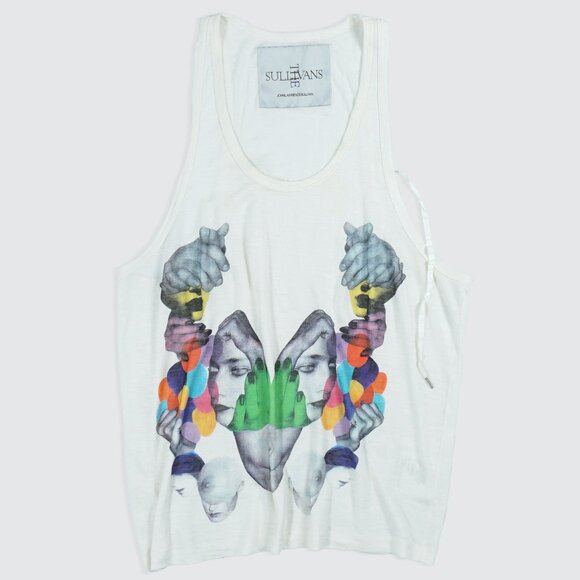 John Lawrence Sullivan Graphic print Tank top/ Japanese Brand - Picture 3 of 7